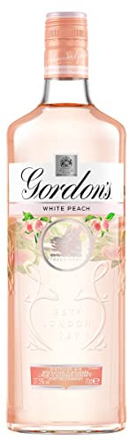 Gordon's White Peach Distilled Gin | 37.5% vol | 70cl | Subtle Sweetness & Flavours of White Peach | Balanced with Gin Botanicals | Enjoy in a Gin Glass with Tonic | Flavoured Gin
