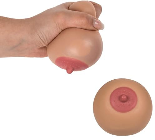 Bada Bing 2er Set Quetschball Brust Antistress-Ball Knetbrust Squeeze Busen lustiges Geschenk für Single Männer Knetball Scherzartikel 53