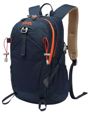 POWER KING Hiking Backpack 20L Foldable Travel Rucksack for Women Men Small Lightweight Packable Outdoor Daypack for Student, Fit for 14 inch Laptop (20L_Navy Blue)