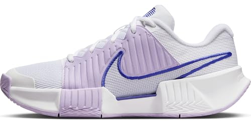 Nike GP Challenge Pro Hartplätze Damen-Tennisschuh, White/Amethyst Tint-Hydrangeas, 42 EU
