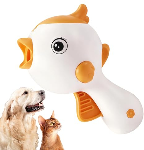 Mbiyhgta Duck Shaped Pet Feeder - Puzzle Treat Toy, Slow Eating Dispenser for Dogs and Cats, Engaging Food Puzzle | Mental Stimulation, Teething Aid, Reward Training, Indoor Play
