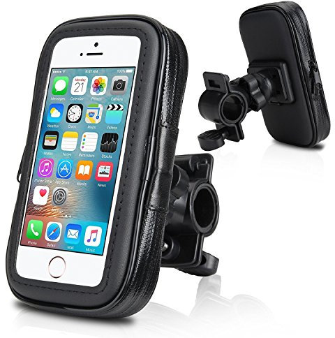 TechDealsUK Water Resistant Bicycle/Bike Motorbike Navigation/Mobile Phone Holder for Extra Large Phones For Apple iPhone 6/7/8 Plus Xr 11 Pro Samsung Galaxy Note 8/9/10 A10 A20 A30 A40 A50 A60 A70