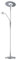 Trio Leuchten LED Stehleuchte 422710307 Quebec, inkl. 34 + 5 Watt LED, Metall Nickel matt, 60 x 35 x 180 cm