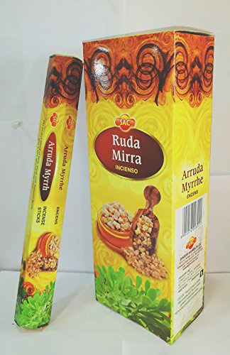 Rökelse – Arruda-Myrrh, SAC, 6 paket med 20/U, totalt 120 pinnar