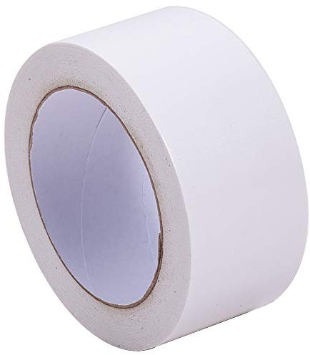GORGECRAFT Ruban de Reliure de 50mm X 20m Ruban de Réparation de Livre en Tissu Livre de Bibliothèque de Tissu Sûr Sans Acide pour les Relieurs, Ruban Adhésif Toilé, Rouleau Adhesif Blanc
