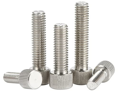 CONPHERON Vis Moletées en Acier Inoxydable Vis à Tête Moletée Boulon Vis à Oreilles Vis Moletée pour Ordinateur Boîtier, M2×4mm, 10 pcs