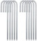 NONMON Erdanker Bodenanker 10 Stück 30cm Lang J-Haken Zeltnägel Heringe Metall Robuste Zeltheringe Stabil Gartenpfähle zum Befestigen von Trampolin Zaun Zelten Camping Vordächern, usw