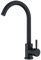 HOMELODY Schwarzer Wasserhahn Küche Mischbatterie Küchenarmatur mit Hoher Auslauf und G3/8 Anschluss, Hochdruck Spültischarmatur 360° Schwenkbar, Edelstahl Faucet Einhebel Kitchen Tap, Matt Schwarz