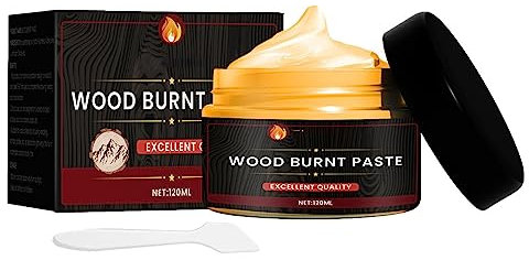 Tanxier Torch Paste Burning Wood,Gel pour brûler Le Bois, pâte à Bois,Pâte à Bois brûlée, Gel pour travaux manuels,Artisanat du Bois, Artiste pour la Combustion du bois-120 ML