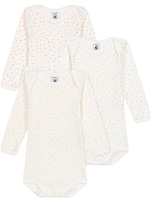 Petit Bateau A0BRH Body A Maniche Lunghe Unisex - Bimbi 0-24 Variante 1 3 Anni