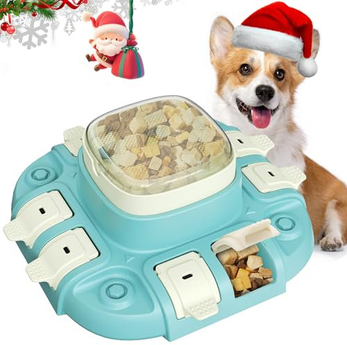 Kenida Dog Puzzle Toy - Puzzle Toys for Dogs 2 Levels, Dog Treat Puzzles Toys for IQ Training & Brain Stimulation, Slow Feeder as Gifts for Puppies, Cats, Dogs