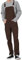 LONGBIDA Herren Denim Latzhose Relaxed Fit Fashion Jeans Jumpsuit, Dunkelbraun, XL