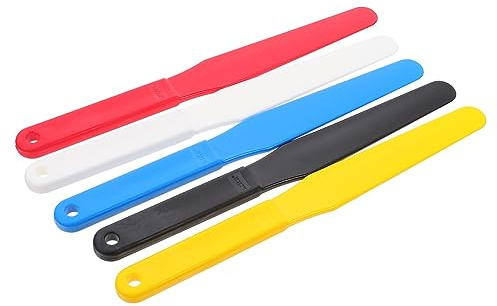 FONDOTIN 5pezzi Spatole Per Pittura Olio Professionali Raschietti Ergonomici Antiscivolo Strumenti Miscelazione Pigmenti Facili Da Pulire Per Artisti e Pittori