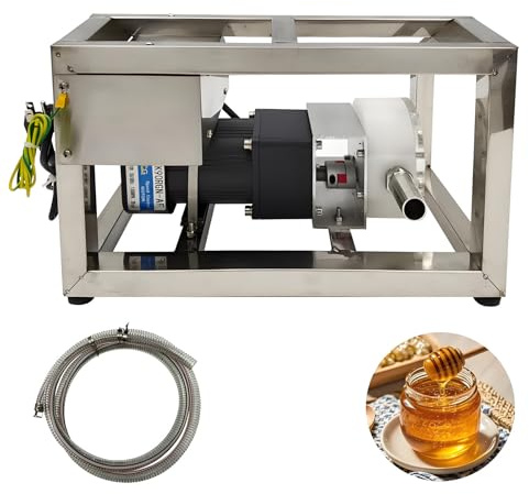 NYANS Pompe électrique de Transfert de Liquide visqueux, Pompe à Miel visqueux à Vitesse réglable, Machine de pompage de Miel 6-10 L/Min avec Tuyau de 3 m, Transfert de fluides Alimentaires