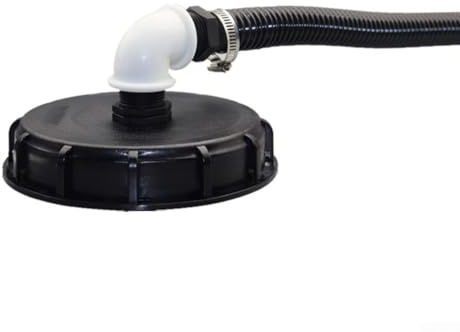 IBC Cover DN 150 - Tapa para máquinas de llenado automáticas (incluye manguera en espiral de 25/32 mm y herrajes de conexión completa (25 mm)