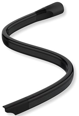 ABC Products Compatible/Replacement Shark Flexible Long Bendy Crevice Nozzle Wand end Attachment Tool Head for Lift Away Duo Clean Rotator Upright Hoover Vacuum Cleaner