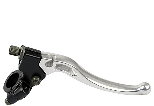 LOCOPOW 22mm 7/8 moto embrayage levier de frein levier poignée d'embrayage Compatible avec 2-Stroke Dirt Bike ATV Quad 4-Stroke