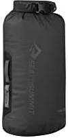 Sea to Summit - Big River Dry Bag S 8L - Waterproof - Roll-Top - Resistant Fabric - Grab Handles, Lash Point & D-Ring - For Kayaking & Motorcycle Touring - 19.3 x 16.5 x 37.4cm - Jet Black - 160g