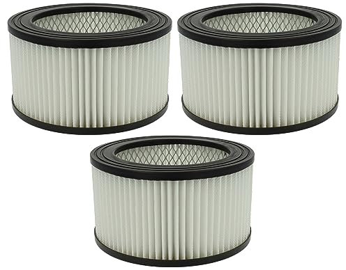 vhbw Filterset 3x Staubsaugerfilter kompatibel mit Kaminer 1170 15 Liter, 8790 20 Liter Aschesauger - HEPA Filter Allergiefilter