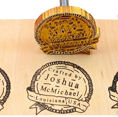Custom Business Logo Holz Branding Eisen, individueller Holzbrennstempel für Holzarbeiter, personalisierter Wärmestempel für Holzbearbeitung und handgefertigtes Design (2.5x2.5cm)
