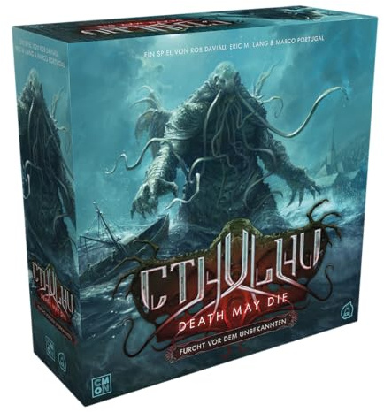 CMON, Cthulhu: Death May Die – Furcht vor dem Unbekannten, Grundspiel, Expertenspiel, Dungeon Crawler, 1-5 Spieler, Ab 12+ Jahren, 90-120 Minuten, Deutsch, Black
