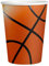 ALMACENESADAN, 5352 Lot de 8 gobelets en carton de basketball de 220 ml