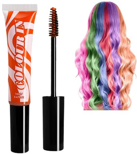 Hair Colour Wax,Temporary Hair Dye for Adults,Hair Chalks For Girls,Temporary Hair Colour Spray,Hair Mascara,Washable Hair Spray Colour for Men and Woman,Temporary Hair Makeup Dye for Dark Hair