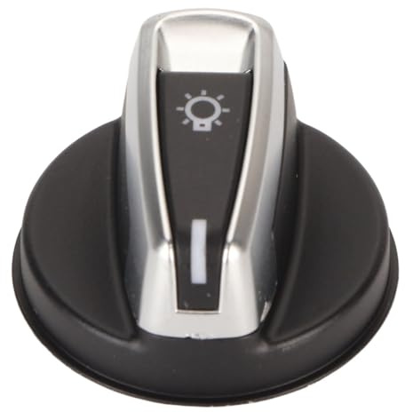 Ausla Manopola dell'interruttore della Lampada del Faro Pulsante di Rotazione dell'interruttore del Faro 'ABS 61319169405 Regolazione Precisa Sostituzione Resistente Agli Urti per Serie 1 E88 E82