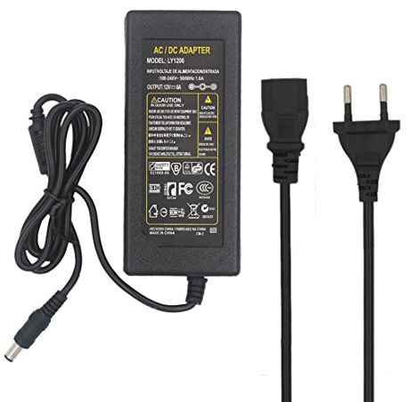 JOYLIT Alimentador 12V 6A 72W Transformador Voltaje de Entrada AC 100-240V a DC 12V, Fuente Alimentacion Adaptador para Tira de LED, CCTV, Enrutador