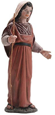 Triciclo Editores Pastora Rebaño con Vara |Figuras de Belén |Serie 11cm| Diseñadas por José Luis Mayo |Decoración Navideña |Nacimiento