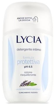 Lycia - Detergente Intimo Formula Protettiva pH 4.5, Azione Riequilibrante, 200 ml