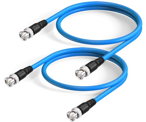 Superbat® 3G/6G/12G SDI Kabel 60cm 2 Stück Belden 1694A 75 Ohm BNC Stecker zu Stecker SDI-Videokabel für HD-Kamera CCTV-Monitor Videogeräte Unterstützt HD-SDI/3G-SDI/6G-SDI/12G-SDI/4K/8K