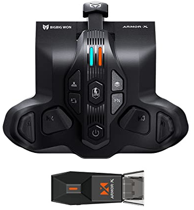 BIGBIG WON Armor-X Wireless Controller Paddle for Xbox Series X|S Playing on Xbox Series/Xbox One/Switch/Windows, Controller Back Button Mapping|Macro|Turbo Wireless Back Button Attachment for Xbox