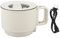 Marmite électrique, 1,8 L, Grande capacité, 2 Vitesses, Réglable, Portable, Antiadhésif, Mini Cuiseur Ramen pour Pâtes, Soupe, Steak, œufs, Flocons D'avoine (blanc) (Prise UE 220V)