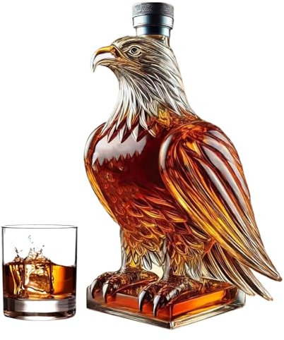 usefulbeauty Águila Decantador De Whisky - Garrafa De Con Águila Para Whisky,Coleccionable Para Cata De Cerveza Decoración Hogar Regalo Boda Día Del Padre