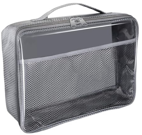 Sac de Rangement pour Jouets en PVC - Fermeture éclair Transparente, étanche et Durable | Rangement sûr avec Design Multifonctionnel, idéal pour Les Jouets d', Les Blocs de Construction, Les