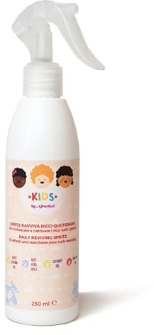 AfroRicci AfroRicci Kids Spritz Ravviva Ricci Quotidiano 250ml, Ideale per Riattivare e Ravvivare i Tuoi Ricci Quotidianamente, Made in Italy