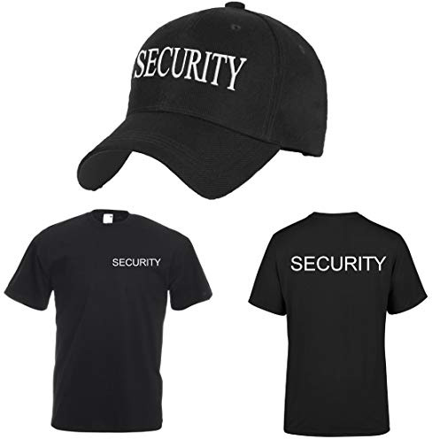 Ensemble T-Shirt et Casquette De Baseball Swat Security Military Sport Hat 100% Coton Homme Femme Chemise