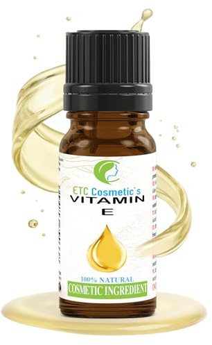 Rent naturligt vitamin E - 10 ml serum | Används i anti-aging formuleringar, bad- och hårprodukter, ansikts- och kroppslotioner, läppstift, läppbalsam, kroppsoljor, oljiga parfymer