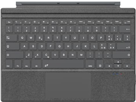 MoKo Bluetooth Teclado Español Ñ para Surface Pro 7 Plus/7/6/5/4/3, Grigio