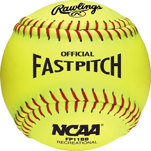 Rawlings | NCAA Recreational Fastpitch Softballs | 11 & 12 Options | 6 & 12 Count Options