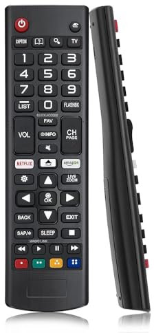 Yingtop L-G 5307 Universal-Fernbedienung, Langlebig, rutschfest, Ergonomisches Design, Komfortabler Griff, Schneller Zugriff Auf Alle Tasten, FüR Smart TV AKB75095307/08