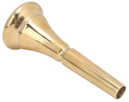 Saluaqui Remplacement de l'embout Buccal de la Corne Français Professionnel - Embout-objet Standard pour Débutants et Pros, Accessoire en Laiton Polyvalent pour les Joueurs de Trompette et de Cor