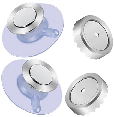 Toyvian 2 Piezas Soporte Magnético para Jabón sin Taladro con Adhesivo Organizador Autodesagüe para Baño y Cocina Acero Inoxidable para Superficies