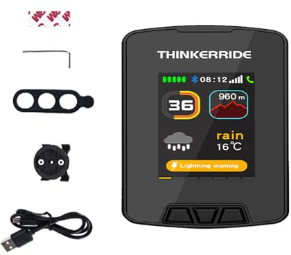 Tavolo Codici Di Guida Intelligente Per Bici - Computer Da Bicicletta Compatibile GPS Con Funzione Di Call Vocale | Per Ciclisti, Attività All'Aperto, Navigazione, L