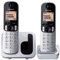 Panasonic KX-TGC212SPS Teléfono Fijo Inalámbrico Duo Digital (LCD 1,6, DECT, Agenda, Alarma, Bloque Llamadas, Intercomunicador entre unidades), Color Plata