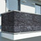 BAKAJI Telo Copertura Frangivista Frangivento per Ringhiera Protezione Balcone Dimensione 600 x 90 cm in Tessuto PVC Aggancio ad Occhielli Corda 24mt Inclusa (Pietra Grigio)