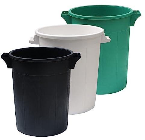 1PEZZO BIDONE IMMONDIZIA SOVRAPPONIBILE Lt 100 - ø53 x h 66 cm - verde