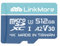 LinkMore 512GB Tarjeta Micro SDXC, A2, UHS-I, U3, V30, Clase 10 Compatible, Velocidad de lectura de hasta 160 MB/s, Velocidad de escritura de hasta 120 MB/s, Adaptador SD incluido