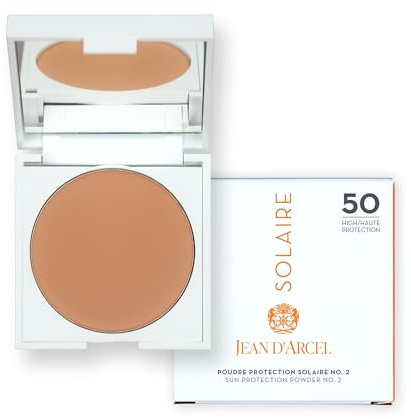 JEAN D'ARCEL SOLAIRE poudre protection solaire no.2 - Sonnenpuder matt mit LSF 50 für ein perfektes Finish - Mit UVA- & UVB-Filter - 9,5 g